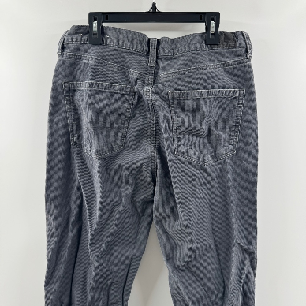 American Eagle Mom Jeans Corduroy Charcoal Grey Size 8 Regular - Picture 6 of 8